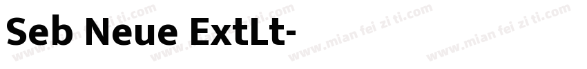 Seb Neue ExtLt字体转换